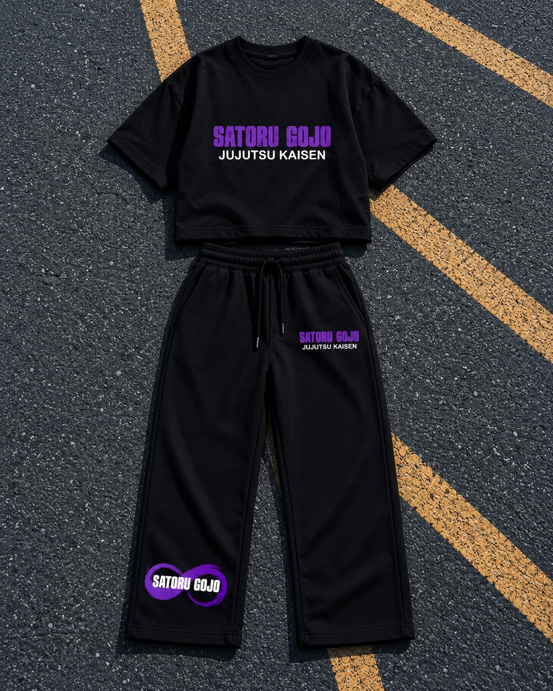 🔥 ENSEMBLE GOJO SATORU OVERSIZE - PREMIUM QUALITY