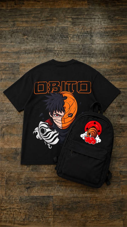 TSHIRT & CARTABLE OBITO