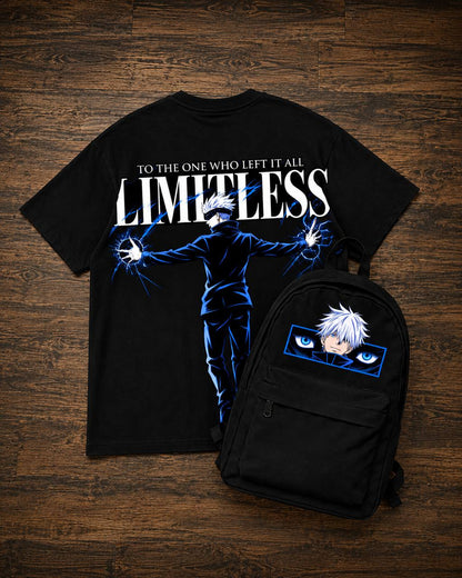 TSHIRT & BACKPACK LIMITLESS PREMIUM QUALITY