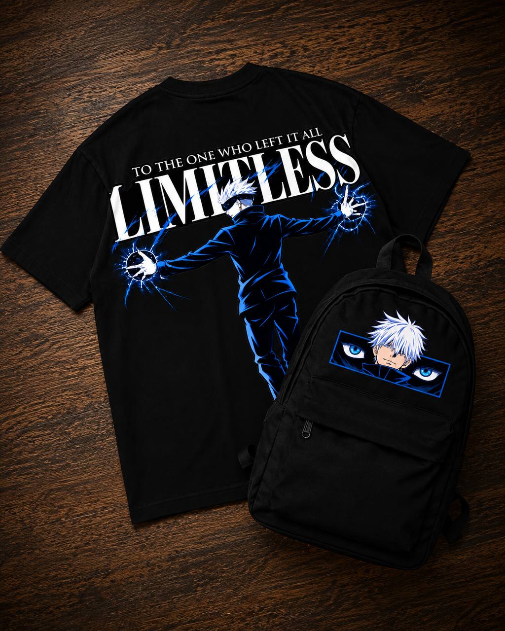 TSHIRT & BACKPACK LIMITLESS PREMIUM QUALITY