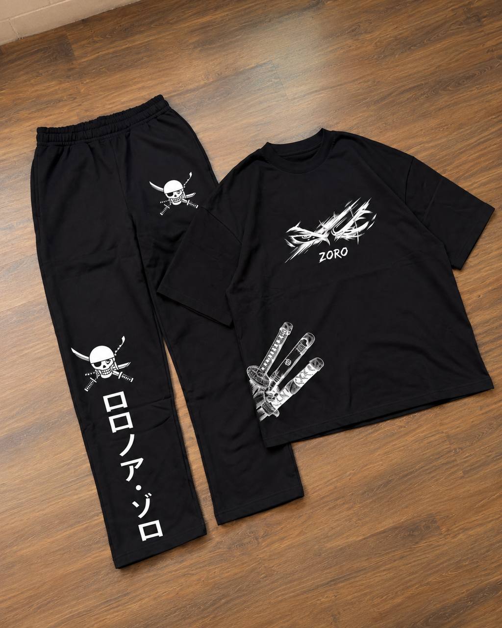 ENSEMBLE OVERSIZE ZORO SWORD  T-Shirt  + JOGGER