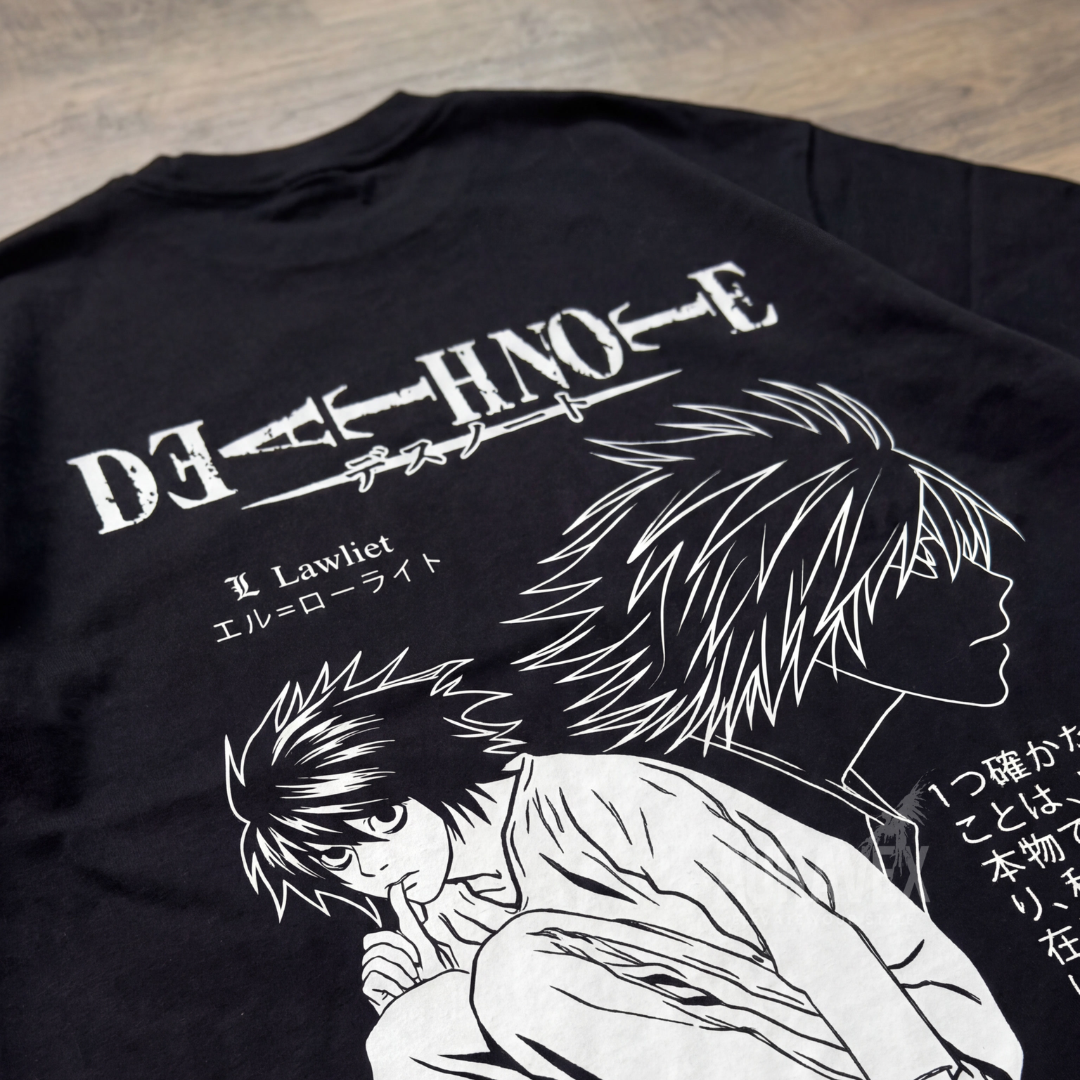 Death Note Oversize T-Shirt – L Lawliet Edition