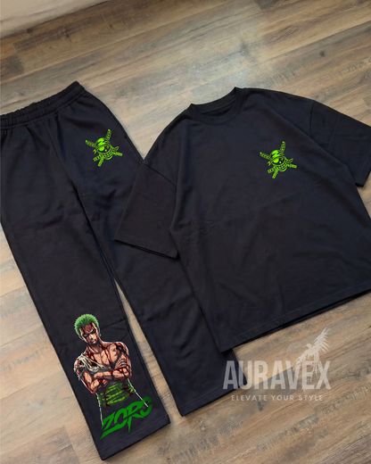 ZORO GREEN SWORDSMAN – OVERSIZED SET (T-SHIRT + JOGGER)
